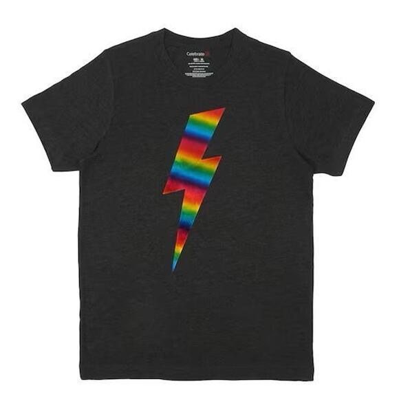 NWT XL Rainbow lightning T shirt Pride from Michaels NEW - Picture 1 of 1